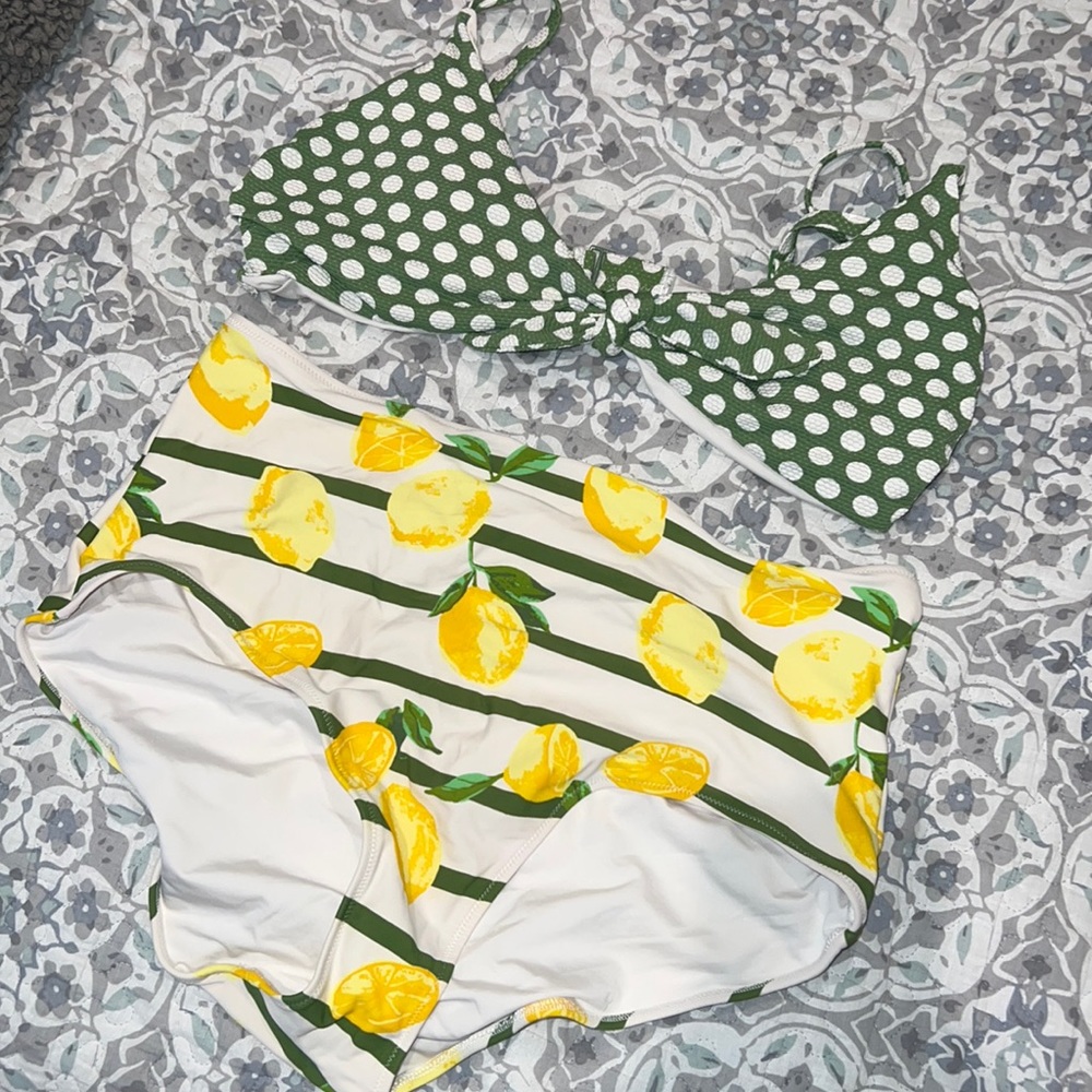 High Waisted Mix & Match Bathing Suit